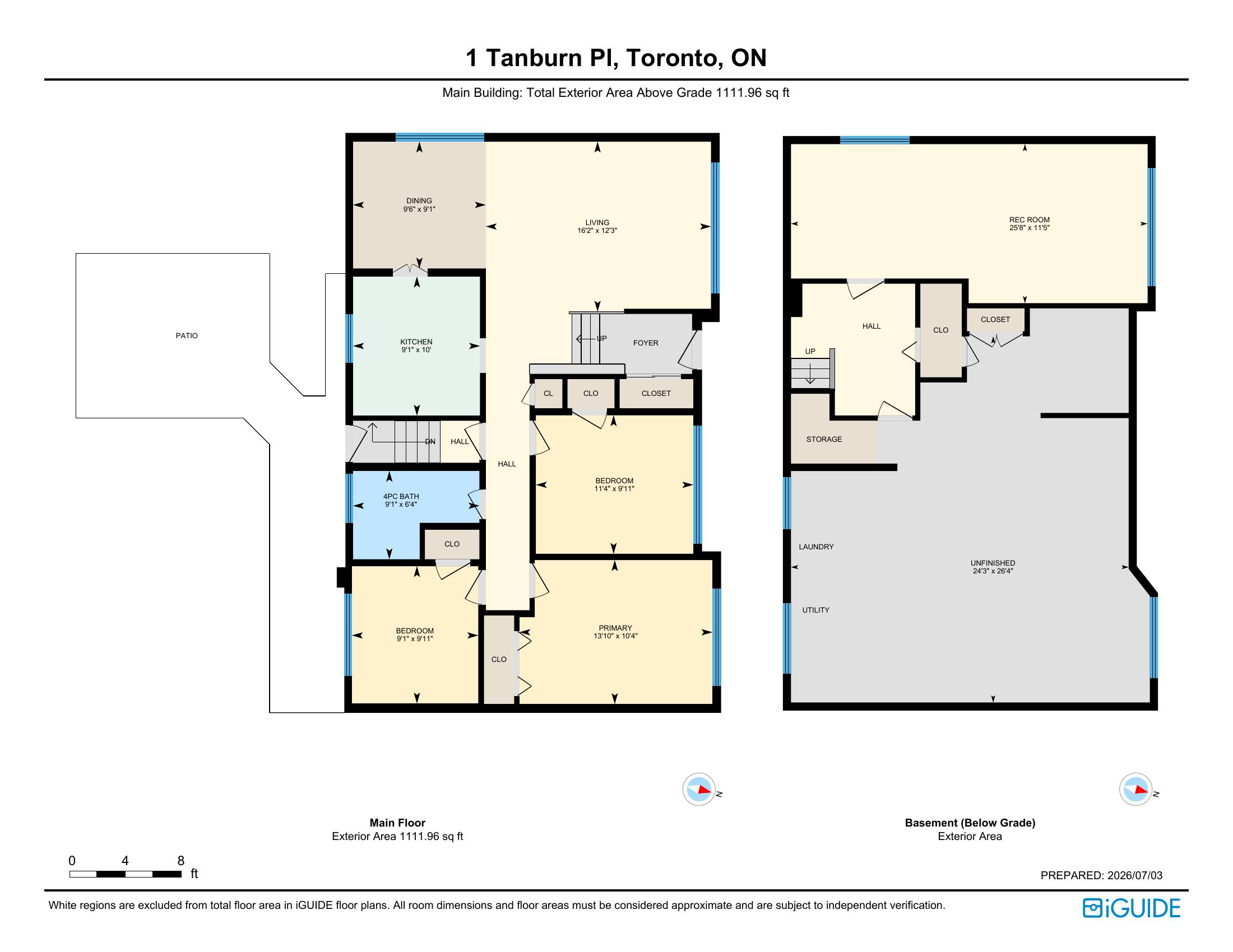 Floorplan Overview — Main Floor & Basement